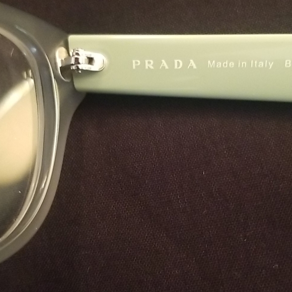 PRADA Two Tone-Green Eyeglass Frames NEW / No Case - Picture 9 of 11
